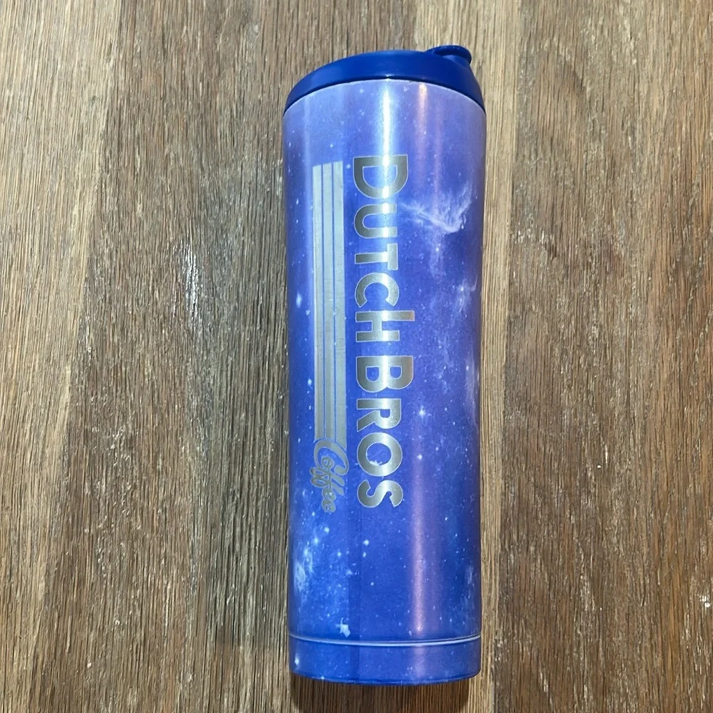 ✌️DUTCH Bros Coffee Cup 24oz Hot Cold Drink Tumbler Space Galaxy